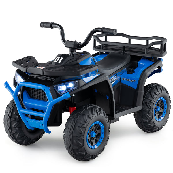 24V Kids Ride on Electric ATV Quad Car with Realistic Sounds and  LED Lights