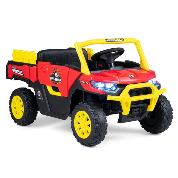 24V Ride On Dump Truck Car Off-Road with Remote Control and Music