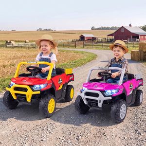 24V Ride On Dump Truck Car Off-Road with Remote Control and Music