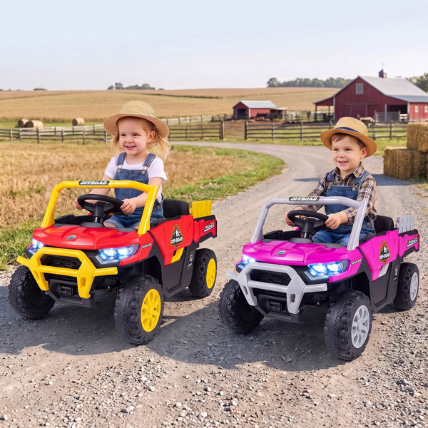 24V Ride On Dump Truck Car Off-Road with Remote Control and Music