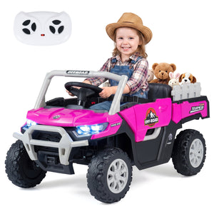 24V Ride On Dump Truck Car Off-Road with Remote Control and Music