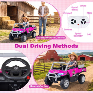 24V Ride On Dump Truck Car Off-Road with Remote Control and Music