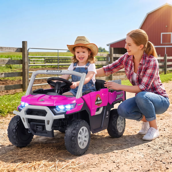 24V Ride On Dump Truck Car Off-Road with Remote Control and Music