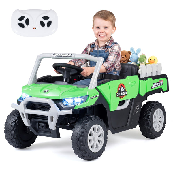 24V Ride On Dump Truck Car Off-Road with Remote Control and Music