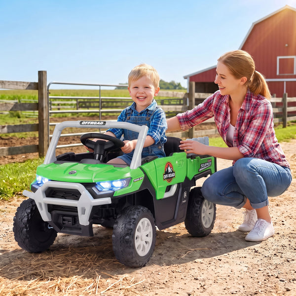 24V Ride On Dump Truck Car Off-Road with Remote Control and Music