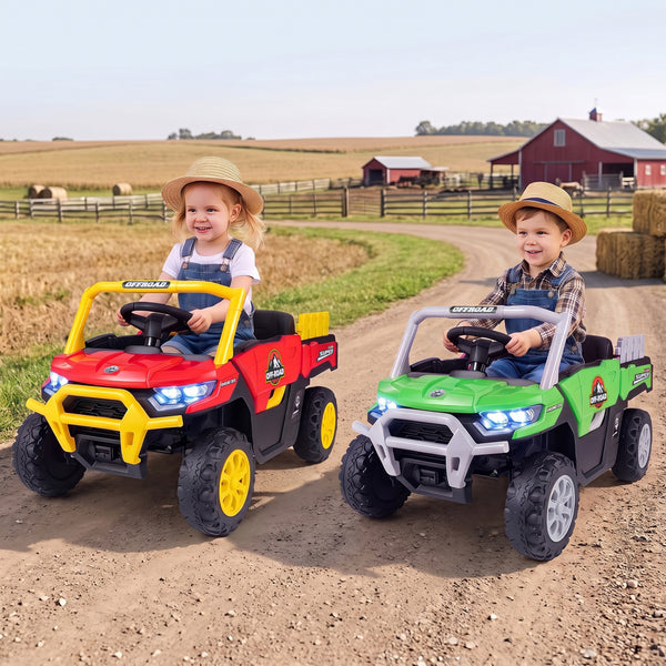 24V Ride On Dump Truck Car Off-Road with Remote Control and Music