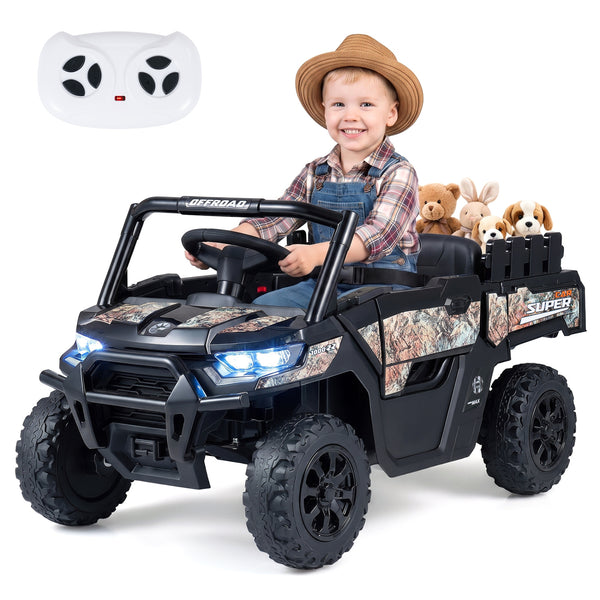 24V Ride On Dump Truck Car Off-Road with Remote Control and Music