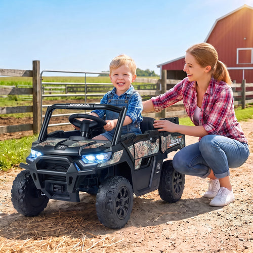 24V Ride On Dump Truck Car Off-Road with Remote Control and Music