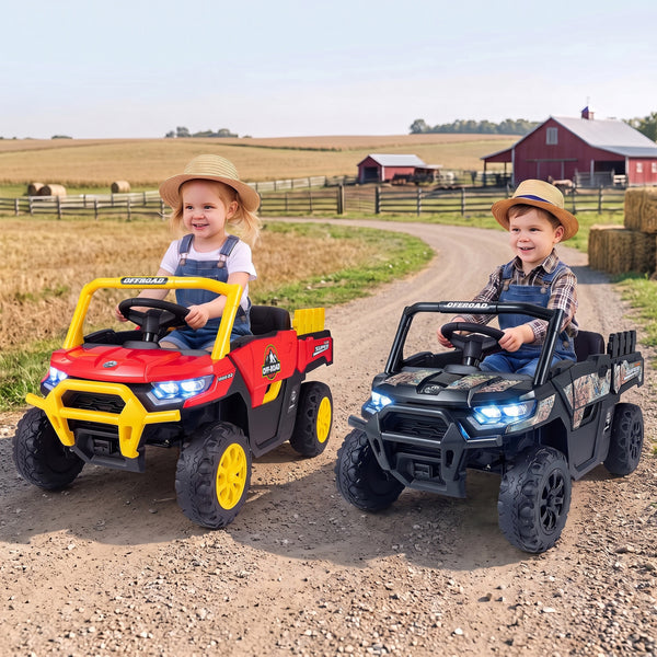 24V Ride On Dump Truck Car Off-Road with Remote Control and Music