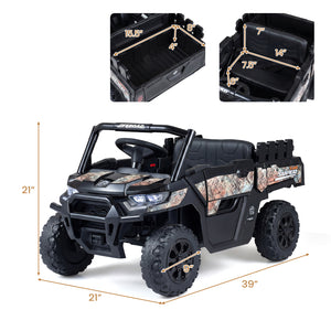 24V Ride On Dump Truck Car Off-Road with Remote Control and Music