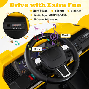 24V Ride On Excavator 4WD 2-Seater with Remote Control and Digging Arm for Kids