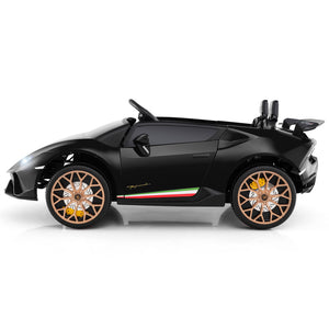 24V Ride-on Car for Kids 4WD 2-Seater Licensed Lamborghini Electric Vehicles with Music