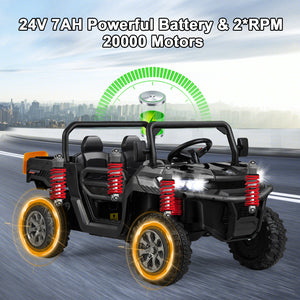 24V Ride On Kids Car with Dump Bed and Remote Control