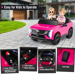 24V Ride on Truck 2-Seater Licensed Cadillac with Remote Control