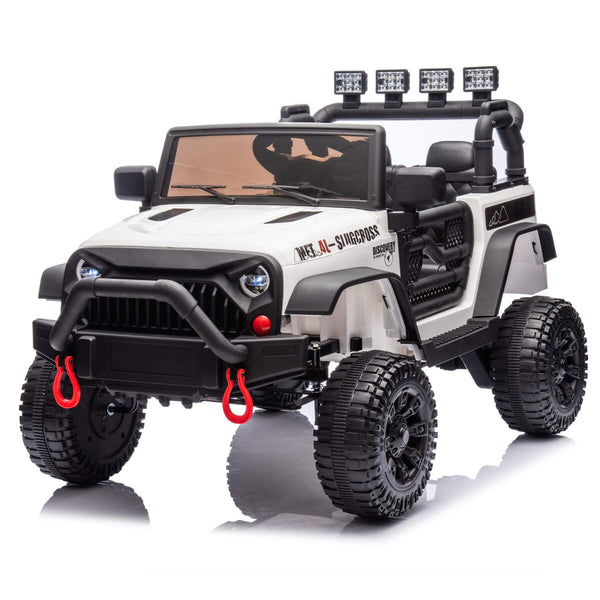 ToyRides Elite 24V Kids Ride On Car W/Parents Remote Control, White