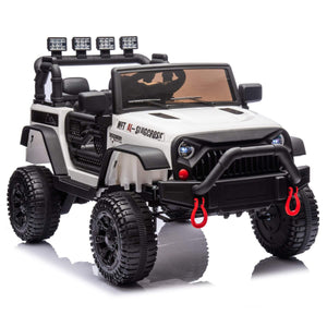 ToyRides Elite 24V Kids Ride On Car W/Parents Remote Control, White
