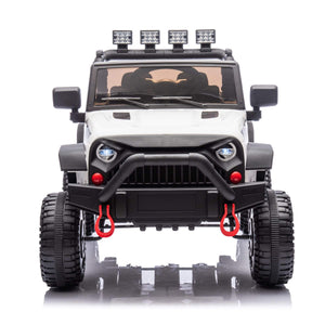 ToyRides Elite 24V Kids Ride On Car W/Parents Remote Control, White