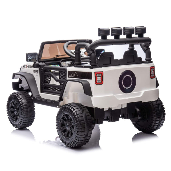 ToyRides Elite 24V Kids Ride On Car W/Parents Remote Control, White