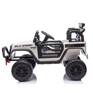 ToyRides Elite 24V Kids Ride On Car W/Parents Remote Control, White