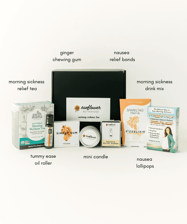 Sunflower Motherhood Morning Sickness Box nausea relief gift set