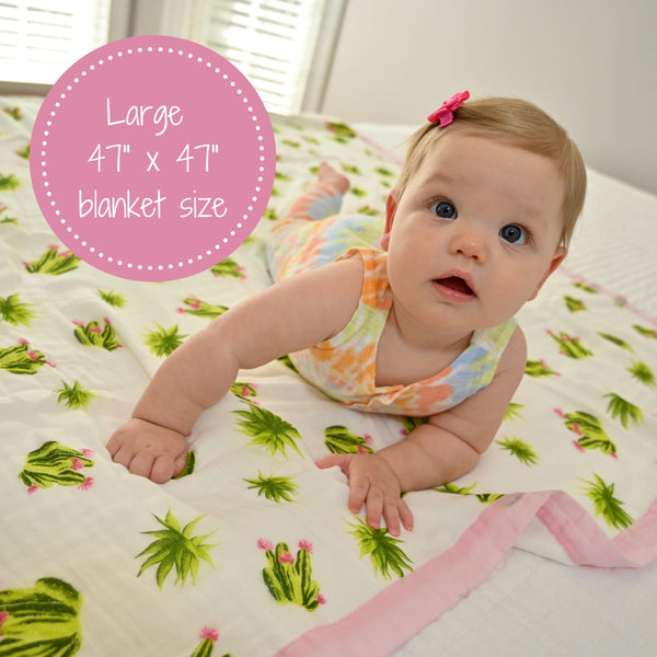 Bamboo Succulent Quilt - Stuck On You - MOOGCO Baby