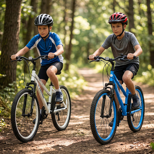 Kids Mountain Bike Adjustable with 7 Speed and Suspension Fork