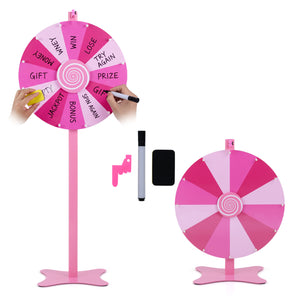 24 Inch Prize Wheel with Blackboard Marker and Eraser - Sturdy Build
