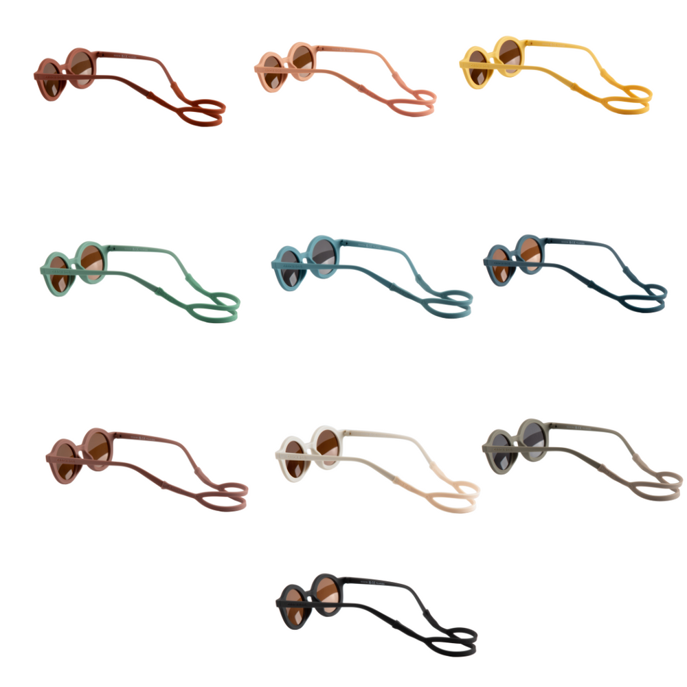 Baby sunglasses strap in buckwheat color, perfect accessory for sunny days.