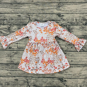 Fall Leopard bell sleeve dress