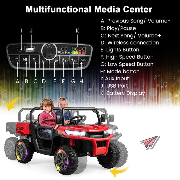 24V Ride On Kids Car with Dump Bed and Remote Control