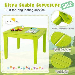 25.5 Inch Square Kids Activity Play Table-Blue Kids Table & Chair Sets