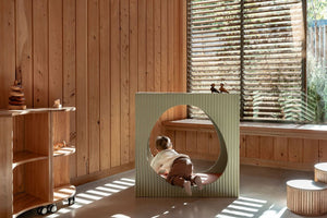 Fluted Nook – Sage Green Sensory Hideout