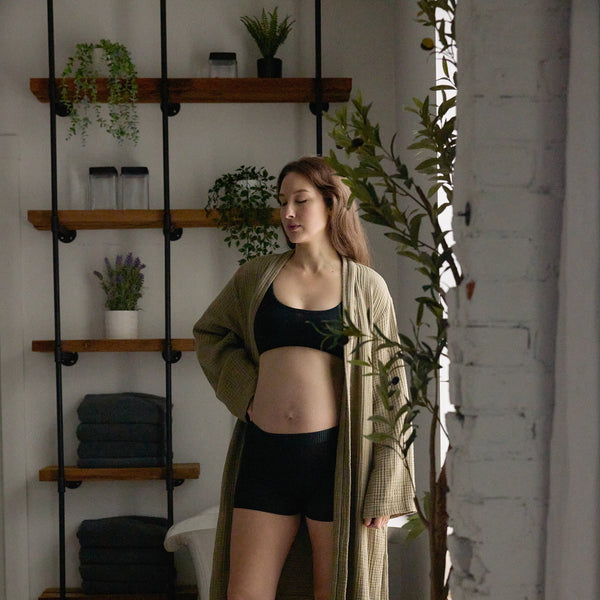 Postpartum underwear for comfort and support, designed for new moms, shown from angle 4.