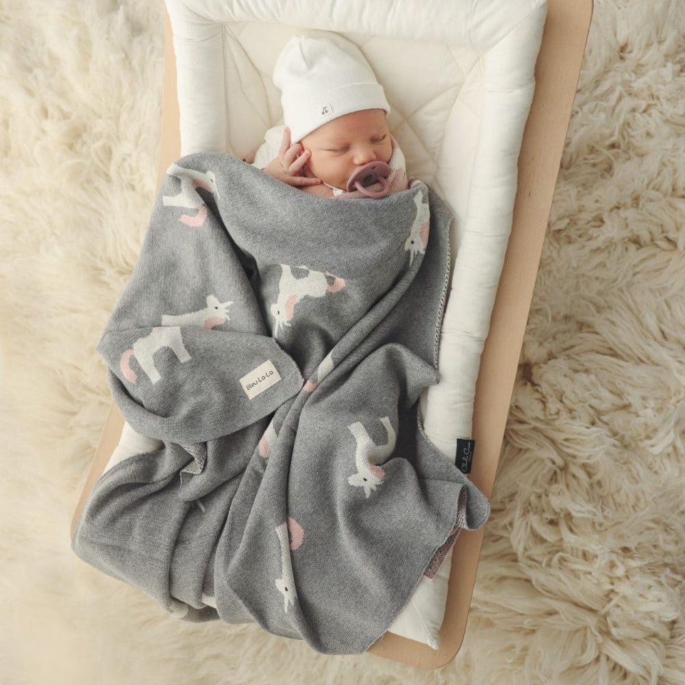 Knit Unicorn Blanket - MOOGCO Baby