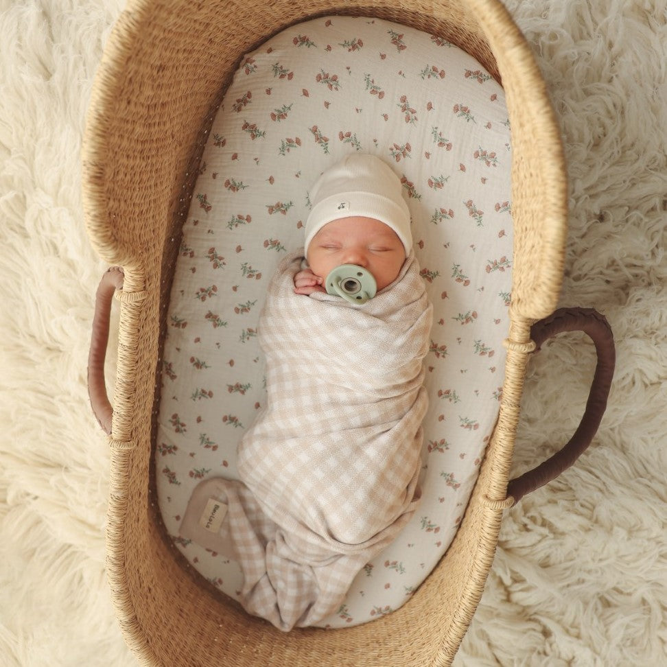 Checkered Knit Baby Blanket - MOOGCO Baby