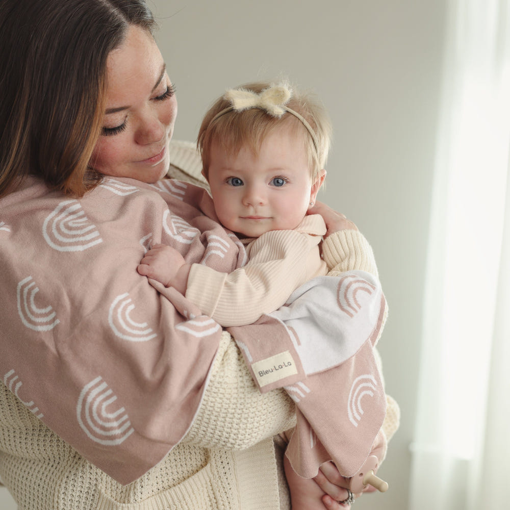Rainbow Knit Swaddle Blankets - MOOGCO Baby