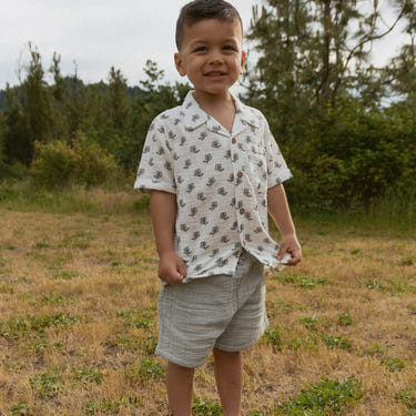 Organic Shirt & Shorts Set - Poppy