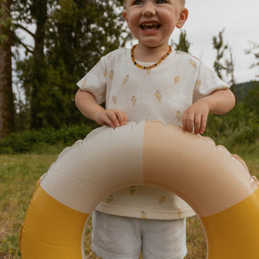 Organic Tee & Shorts Set - Ice Cream