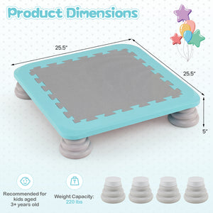 Kids Mini Trampoline with 4 Removable and Non-Slip Foot Pads