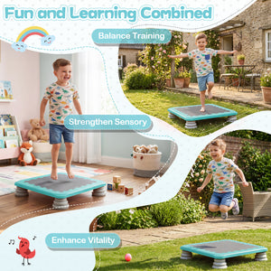 Kids Mini Trampoline with 4 Removable and Non-Slip Foot Pads