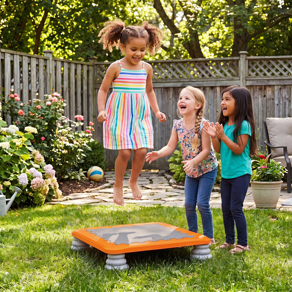 Kids Mini Trampoline with 4 Removable and Non-Slip Foot Pads