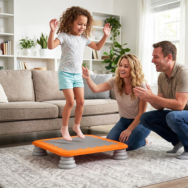 Kids Mini Trampoline with 4 Removable and Non-Slip Foot Pads