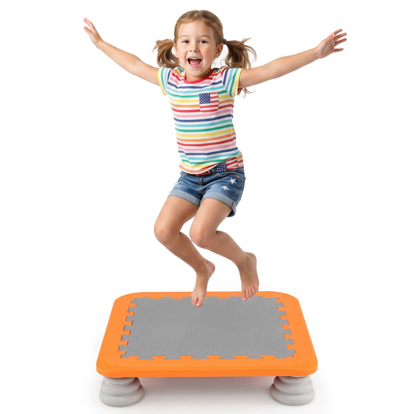 Kids Mini Trampoline with 4 Removable and Non-Slip Foot Pads