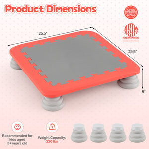 Kids Mini Trampoline with 4 Removable and Non-Slip Foot Pads