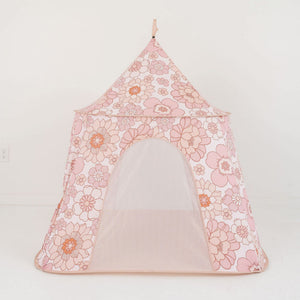 Colorful Blooms Play Tent for babies, featuring a fun design, perfect for indoor and outdoor playtime adventures.