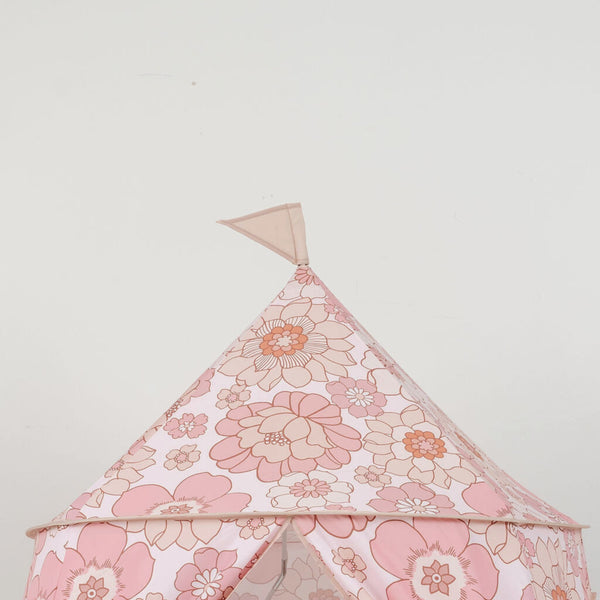 Colorful Blooms Play Tent for babies, perfect for imaginative play and exploration in a cozy, safe space.