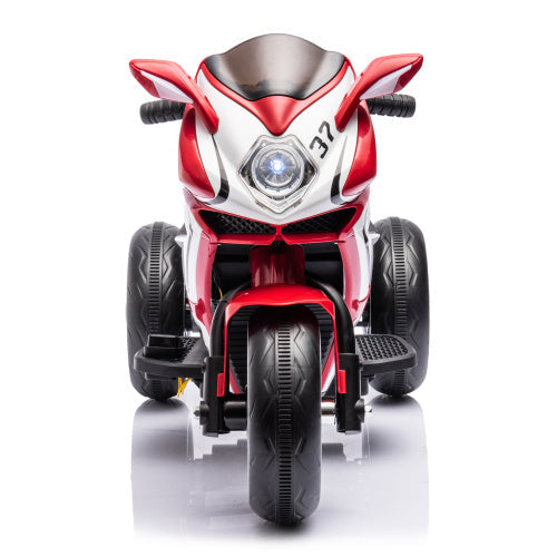 Kids' 6V Electric Ride-On Motorcycle – Battery-Powered Toy Bike (Red)