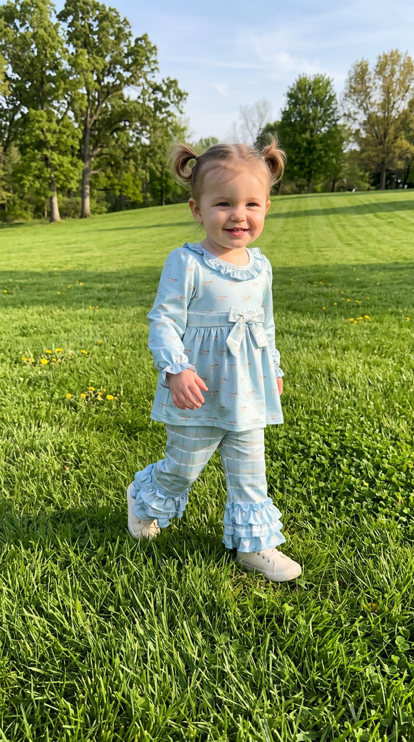 Max and Pippa | The Pointer Collection Little Girl Ruffle Set
