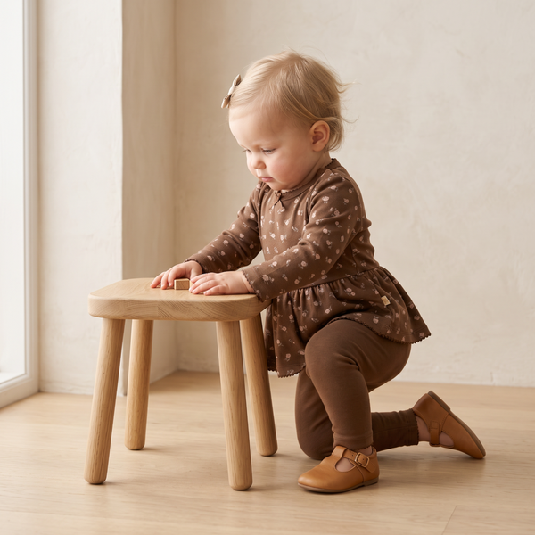 Organic Bodysuit Dress & Leggings Set - Primrose