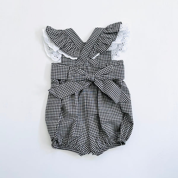 Black Gingham Mia Bubble